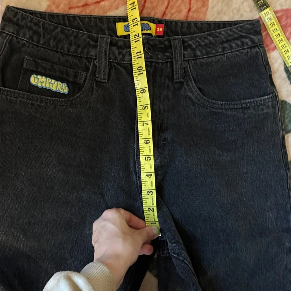 Empyre Black Relaxed Ultra Baggy Wash Skate Jeans Size 28 Inseam 25 - Picture 6 of 8